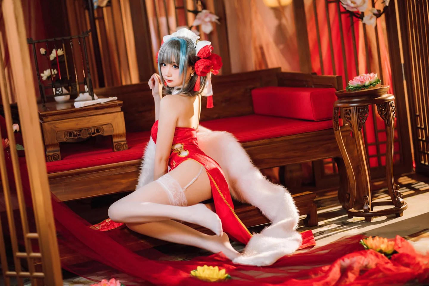 焖焖碳 - 碧蓝航线·柴郡旗袍 [29P-186MB] tg@simisebaisi 【丝足阁】022.webp